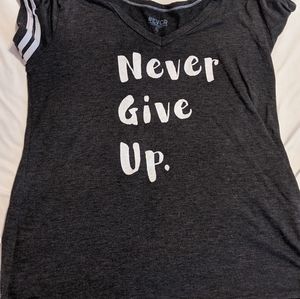 Blackish greyish graphic tee